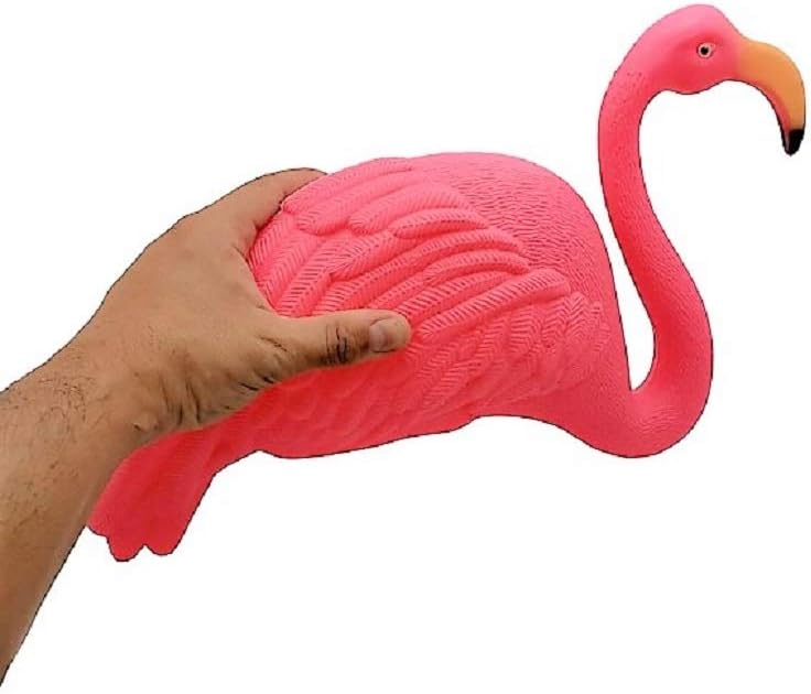 Zugar Land Large Pink Flamingo Yard Ornaments (Pack of 2 Different Designs) Tall. Great Garden Decor