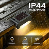 Solar Deck Lights - Waterproof LED Warm White (16-Pack)