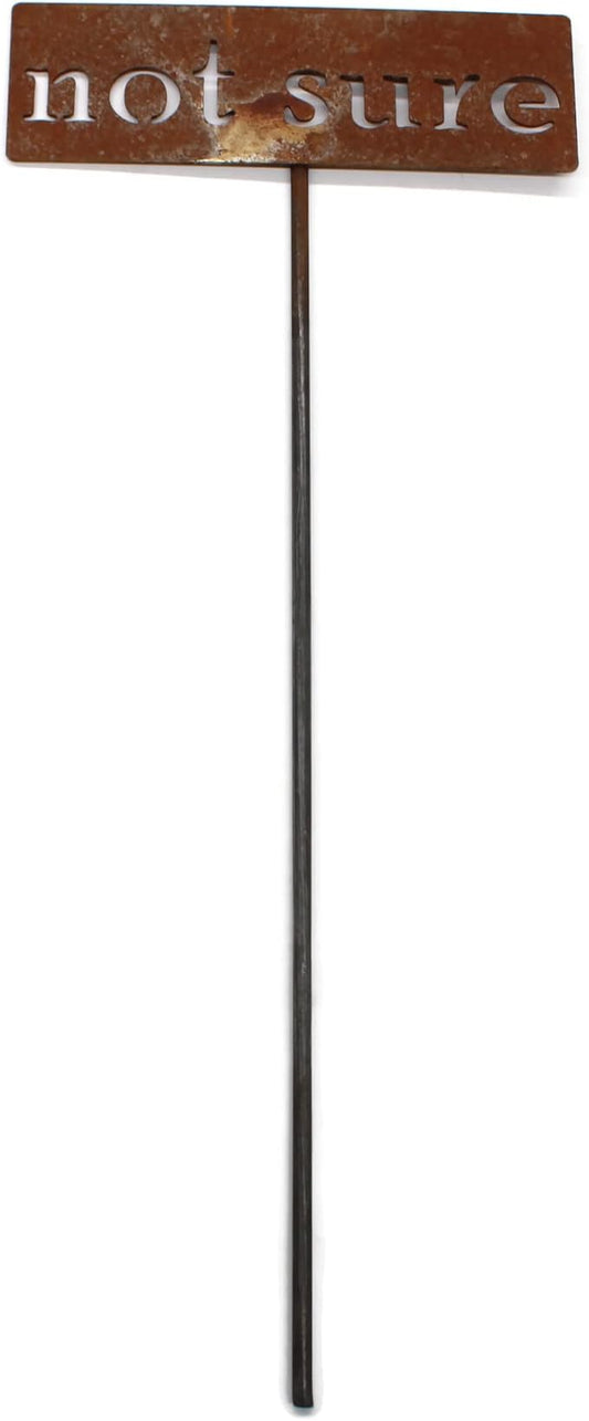 Classic Metal Garden Markers 19 Inches Tall (not sure, Naturally Rusted)