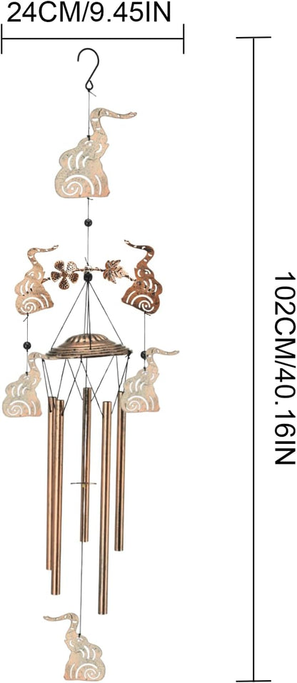 Wind Chimes for Outside Garden Decor - Elephant Decorations Wind Chimes, Birthday Gfits for Women, Mom, Grandma, Memorial Gifts, Housewarming Gifts, Yard or Patio Deals