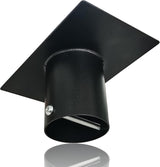 Rain Chain Gutter Adapter, Metal Rain Chain Outside Gutters Downspout Accessories, Black Powder Coated Gutter Adapter Rain Chain Installation
