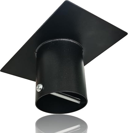 Rain Chain Gutter Adapter, Metal Rain Chain Outside Gutters Downspout Accessories, Black Powder Coated Gutter Adapter Rain Chain Installation