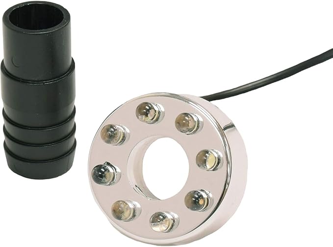 EasyPro LED8B LED Statuary Light & Transformer Kit / 1 3/8" Diameter Light/for use with Tranquil Décor Fountains & Basalts / 10' Power Cord