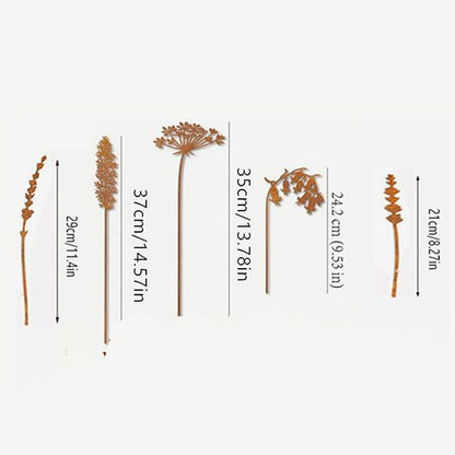 5X Decorative Garden Stakes Decorative Garden Decor for Pathway Patio Backyard, Style C