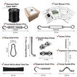 Outdoor String Light Hanging Kit - 164 FT Nylon Rope