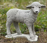 Lamb Statue Outdoor or Indoor Sculpture Concrete Lamb Figurine Garden Lamb Decor Realistic Sheep Statue