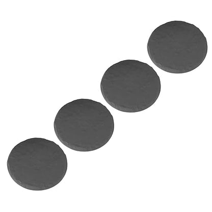 Outdoor Stepping Stones Garden Pathway Stones Landscape Stones 15.71in Round Polypropylene Resin with 6 Ground Stakes for Lawn Decor Walkway (Grey)