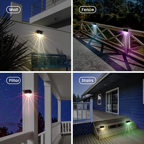 Solar Deck Lights - 6 Pack Waterproof Stair Lights
