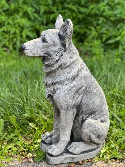 Amazing German Shepherd Dog Statue Memorial Garden Figure Dog Lover Gift Hunting Pet Figurine