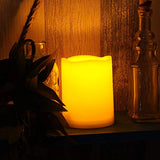 Waterproof LED Flameless Candles - 3x4" Remote Timer 2-Pack