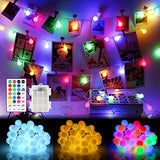 LED String Lights 16ft - Color Changing RGB Battery Operated Waterproof