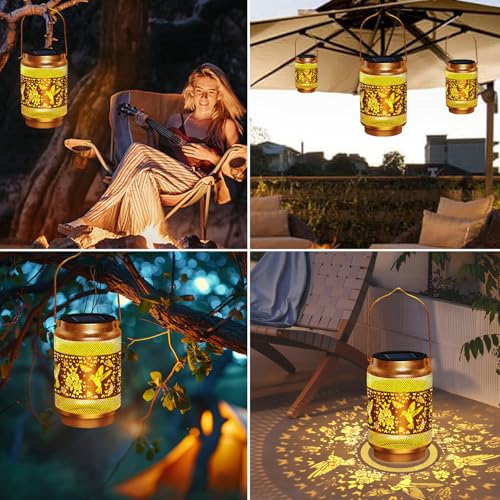 Solar Hummingbird Lantern - Waterproof Outdoor Garden Decor