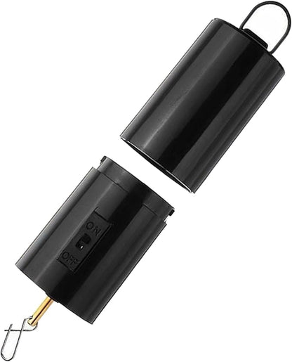 1 Pack Wind Spinner Motor Hanging Display Rotating Motor Battery Operated Multi-Purposes Rotatable Hook for Garden Outdoor Decoration(Black)