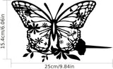 Metal Butterfly Art Silhouette Decorative Garden Stakes Black Statues Art for Yard Patio Outdoor Decor Garden Lawn Decorations