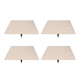 Keenso Unique Textured Stepping Stones, Weatherproof Garden Decoration for Outdoor Walkways (Beige)