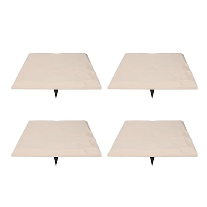 Keenso Unique Textured Stepping Stones, Weatherproof Garden Decoration for Outdoor Walkways (Beige)
