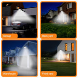 Solar Street Lights 2 Pack - IP66 Waterproof, Motion Sensor, Remote Control