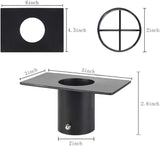 Tfro & Cile Rain Chain Gutter Adapter Black Installer Standard Installation Suit for Downspout Outlet