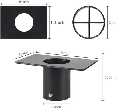 Tfro & Cile Rain Chain Gutter Adapter Black Installer Standard Installation Suit for Downspout Outlet