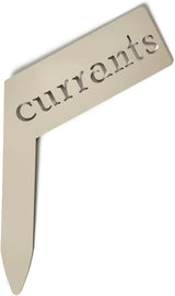 Planter Size Small Metal Garden Plant Vegetable Flower or Herb Markers 13.5 Inches Tall (currants, Cream)