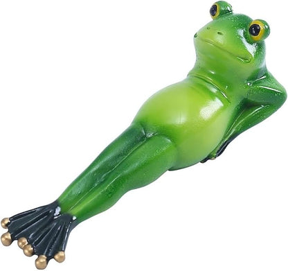 Cute Statues Frog Statue Outdoor Garden Sculptures for Yard Lawn Resin Animal Figurines Yoga Art Backyard Decor(Yoga)