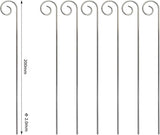 20 Pcs Silver 20cm Plant Label Hooks Markers Label Hanger Garden Plant Sign Stake Rustproof Deformed Garden Sign Hooks Hanging Rods for Flower Planter Plant Container Accessories