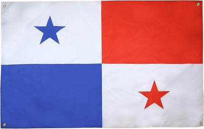 AZ FLAG Panama Flag 150 x 90 cm with 4 Eyelets for Balcony or Wall