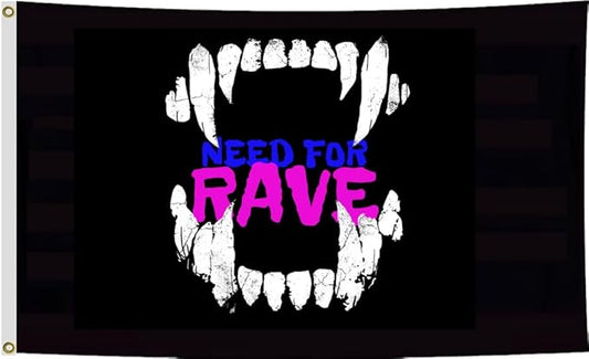 Need For Rave 3D Boat Flag 3X5Ft, Double-Sided Printed 3Ply, Funny Meme Flags, Men Women Banner, Fade Proof Vivid Color, Double Stitched with 2 Brass Grommets, Bar Garden Street Decoration, GYM, Office Decor,Indoor Outdoor Use,Gifts. (Need4Rave, 12x18i...