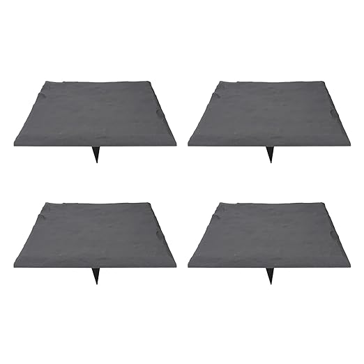 Keenso Unique Textured Stepping Stones, Weatherproof Garden Decoration for Outdoor Walkways (Gray)