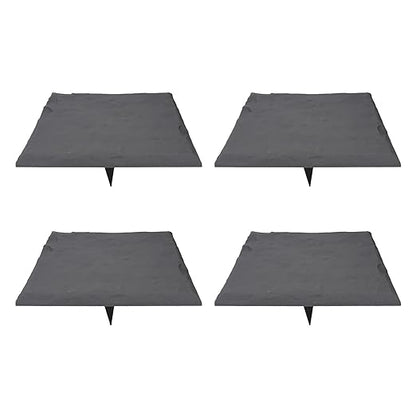 Keenso Unique Textured Stepping Stones, Weatherproof Garden Decoration for Outdoor Walkways (Gray)