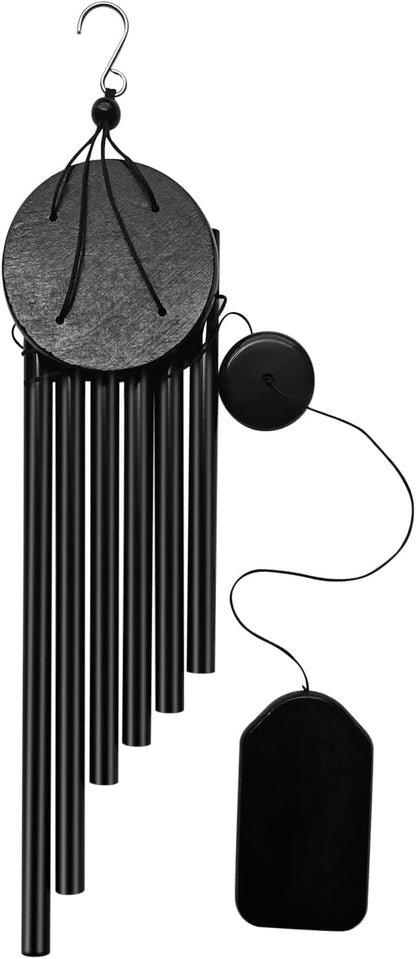 Garden Wind Chimes with 6 Aluminum Alloy Tubes and Hook,Memorial Wind Chimes for Home Decor Garden Patio Outdoor