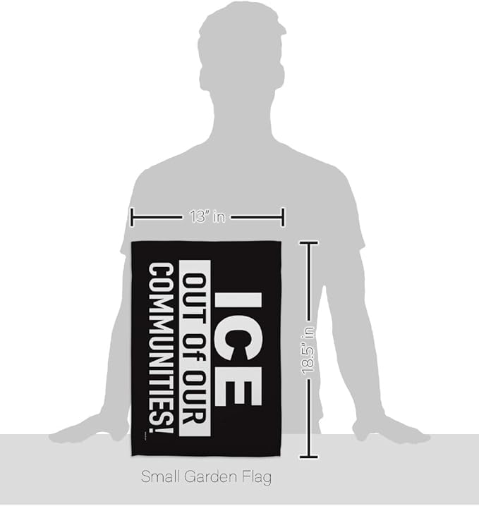 ICE Out of Our Communities Flag Hanger Kit Wall Hanging Decor Home Poster Porch Balcony Bandera para Mexican Gifts SF NY LA MAGA Abolish ICE Support Sign Protest Poster Californian Pride Decor