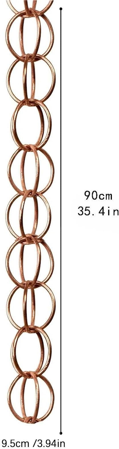 Rain Water Catcher Rainwater Chains Home Decor for Gutter Functional Replace Rain Gutter Drain Rain Chains for Divert Water Sheds Awnings, Rings