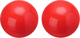 uxcell 2 Pcs Gazing Globe Decor Ball 2.5 Inch 63mm Reflective Garden Sphere Polished Hollow Ball, Seamless Stainless Steel Gazing Ball, Smooth Mirror Globe for Garden Home Decor, Red