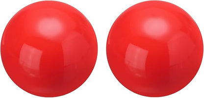 uxcell 2 Pcs Gazing Globe Decor Ball 2.5 Inch 63mm Reflective Garden Sphere Polished Hollow Ball, Seamless Stainless Steel Gazing Ball, Smooth Mirror Globe for Garden Home Decor, Red