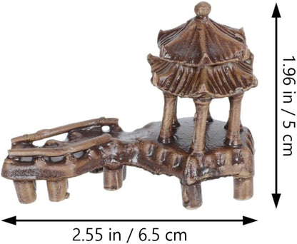 DOITOOL 5PCS Mini Pagoda Garden Statue, Miniature Japanese Style Bonsai Figurines Miniature Asian Decor Mini Zen Garden Accessories Micro Landscape Decoration Fish Tank Aquarium Ornament