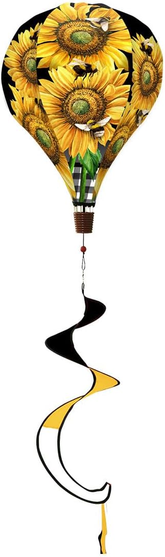 Briarwood Lane Buzzing Sunflowers Hot Air Balloon Spinner