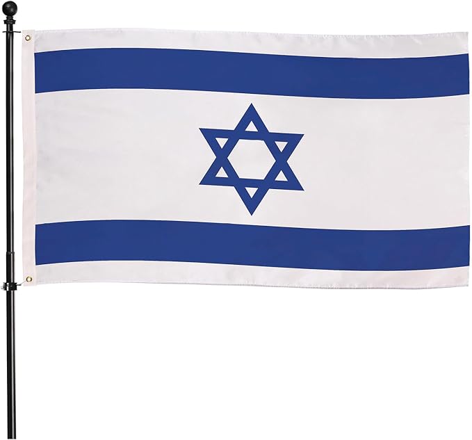 Evergreen Israel Flag 3x5 Outdoor Double Sided, National Flags for Outside with Grommets, Israeli 3-Ply Banners for Garden Patio, Indoor Wall Decor for Room, Works with Standard Estate Flag Poles
