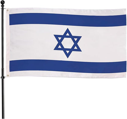 Evergreen Israel Flag 3x5 Outdoor Double Sided, National Flags for Outside with Grommets, Israeli 3-Ply Banners for Garden Patio, Indoor Wall Decor for Room, Works with Standard Estate Flag Poles