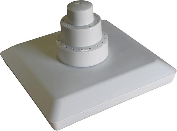 Aqua Select Floating Outdoor Pool Fountain | Adjustable Height Up to 16' Feet | Decorative Three Tier Grecian Fountain | for Above Ground or Inground Swimming Pools | Easy to Install | White