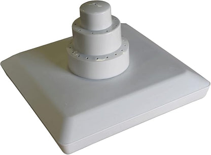 Aqua Select Floating Outdoor Pool Fountain | Adjustable Height Up to 16' Feet | Decorative Three Tier Grecian Fountain | for Above Ground or Inground Swimming Pools | Easy to Install | White
