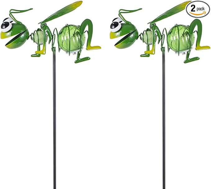 Viveta 2 Pack Solar Figurine Lights, Garden Solar Lights Stake, Ant Decorative Solar Light for Garden Pathway Patio, Waterproof Outdoor Decor