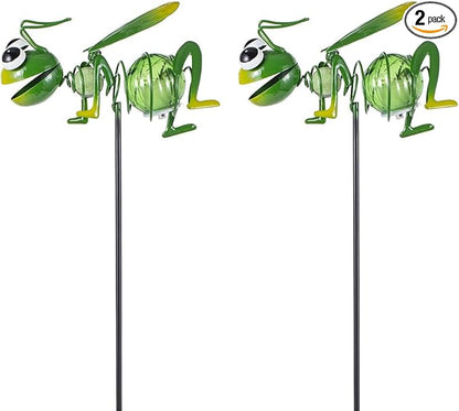 Viveta 2 Pack Solar Figurine Lights, Garden Solar Lights Stake, Ant Decorative Solar Light for Garden Pathway Patio, Waterproof Outdoor Decor