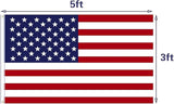 American Flag, Double Sides Priting US Flag 3x5 Ft- Upgrade 3-Ply Longest Lasting USA Flag. Heavy-Duty American Flags with Vivid Color and Brass Grommet for Outdoor & Indoor, Fade & UV Protected