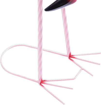 Outdoor Flamingo Garden Statues Set of 1/2/3, Metal Lawn Art Decorations with Rustproof Iron, Lifelike Tropical Bird Sculpture for Yard Patio Terrace Wedding Birthday Gift