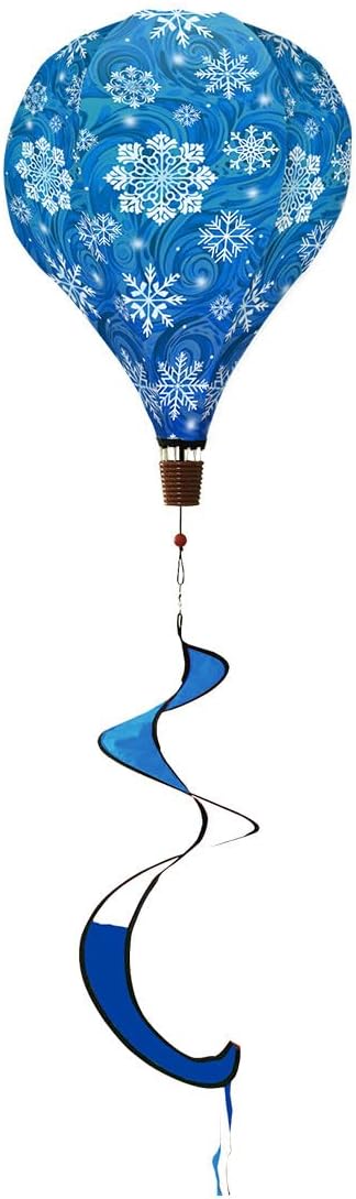 Briarwood Lane Let It Snow Snowflakes Hot Air Balloon Spinner
