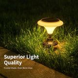 Solar Table Lights - 2 Pack Martini Lanterns, Warm White
