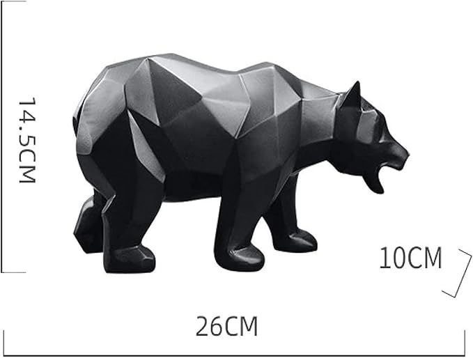 Sculpture Tabletop Outdoor Garden Courtyard Statue Decoration Ornament,Modern Sculpture Bear Resin Statue Animal Figurine Desktop Office Decor