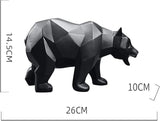 Sculpture Tabletop Outdoor Garden Courtyard Statue Decoration Ornament,Modern Sculpture Bear Resin Statue Animal Figurine Desktop Office Decor