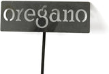 Classic Metal Garden Markers 19 Inches Tall (oregano, Raw, Unfinished Steel (will rust with time))